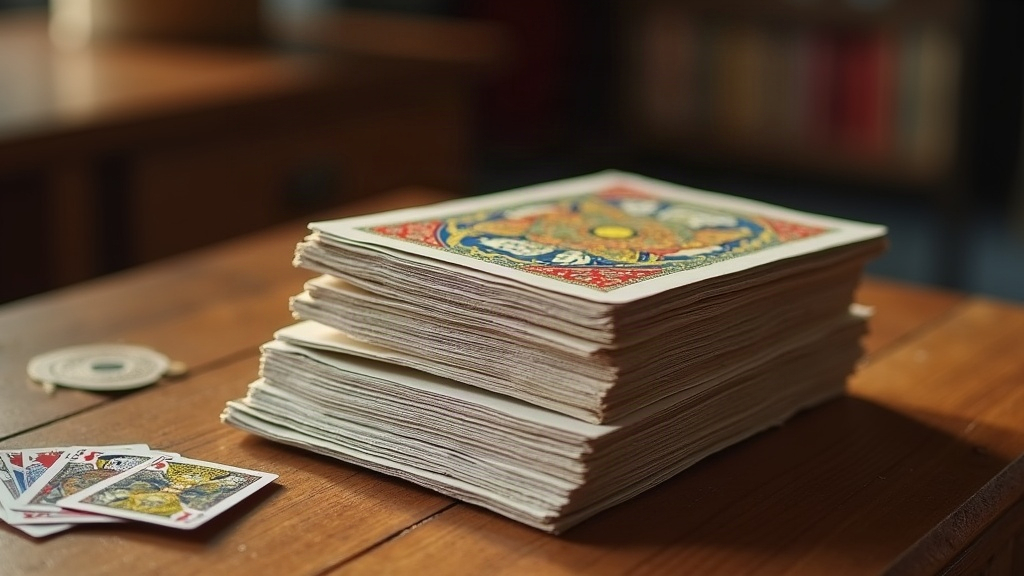 How to Keep Card Sleeves From Sliding Off a Small Table